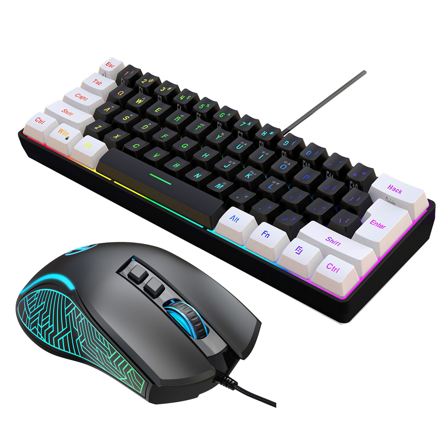 Teclado de Membrana de 61 Teclas con Cable