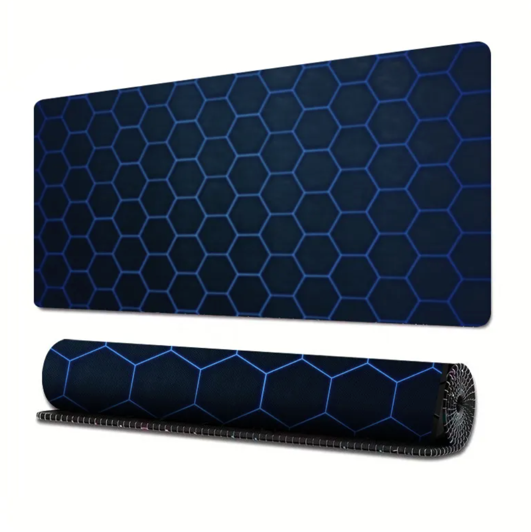 Alfombrilla de Ratón Extendida para Juegos con Diseño de Líneas