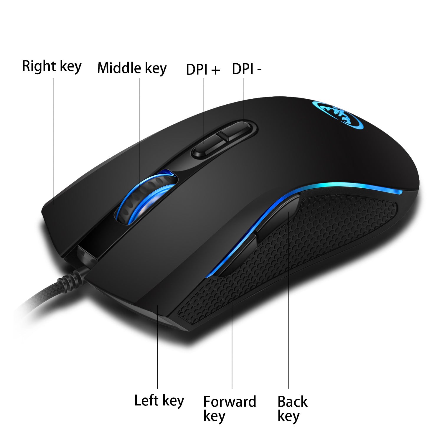 Ratón de Juego con Cable RGB
