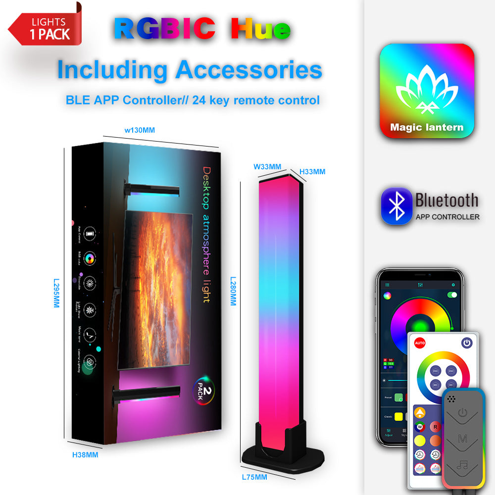 Barra de luz RGB con controlador y altavoz
