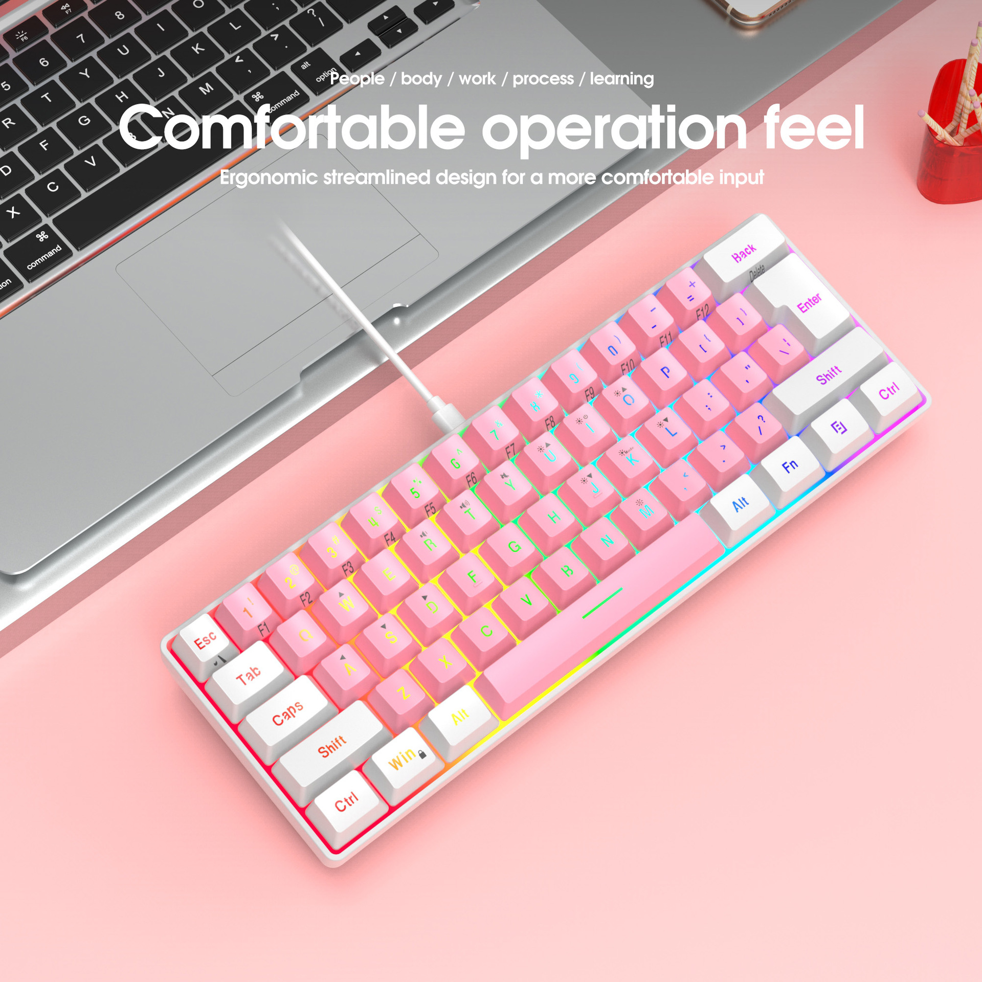 Teclado de Membrana de 61 Teclas con Cable