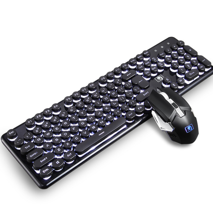 Conjunto de Teclado y Ratón Gaming Inalámbricos RGB