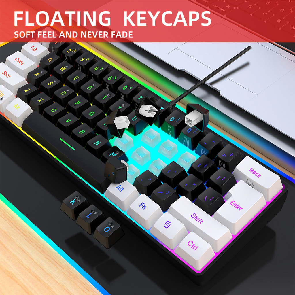 Teclado de Membrana de 61 Teclas con Cable