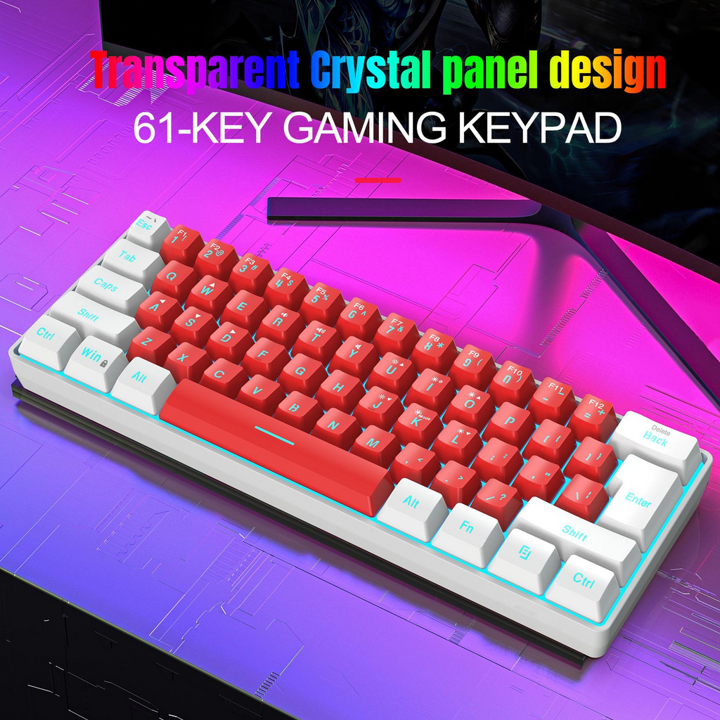 Teclado de Membrana de 61 Teclas con Cable