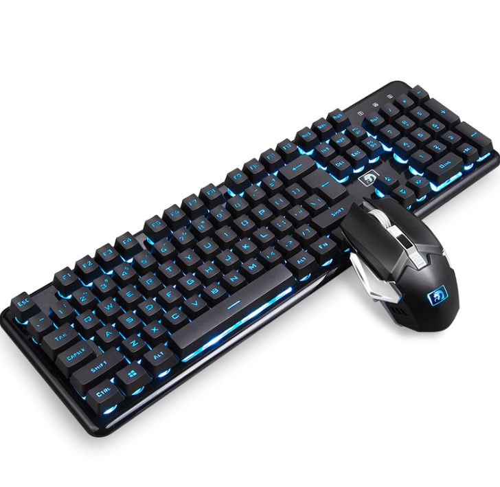 Conjunto de Teclado y Ratón Gaming Inalámbricos RGB