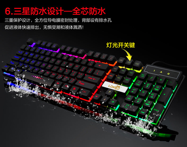 Teclado gaming rgb