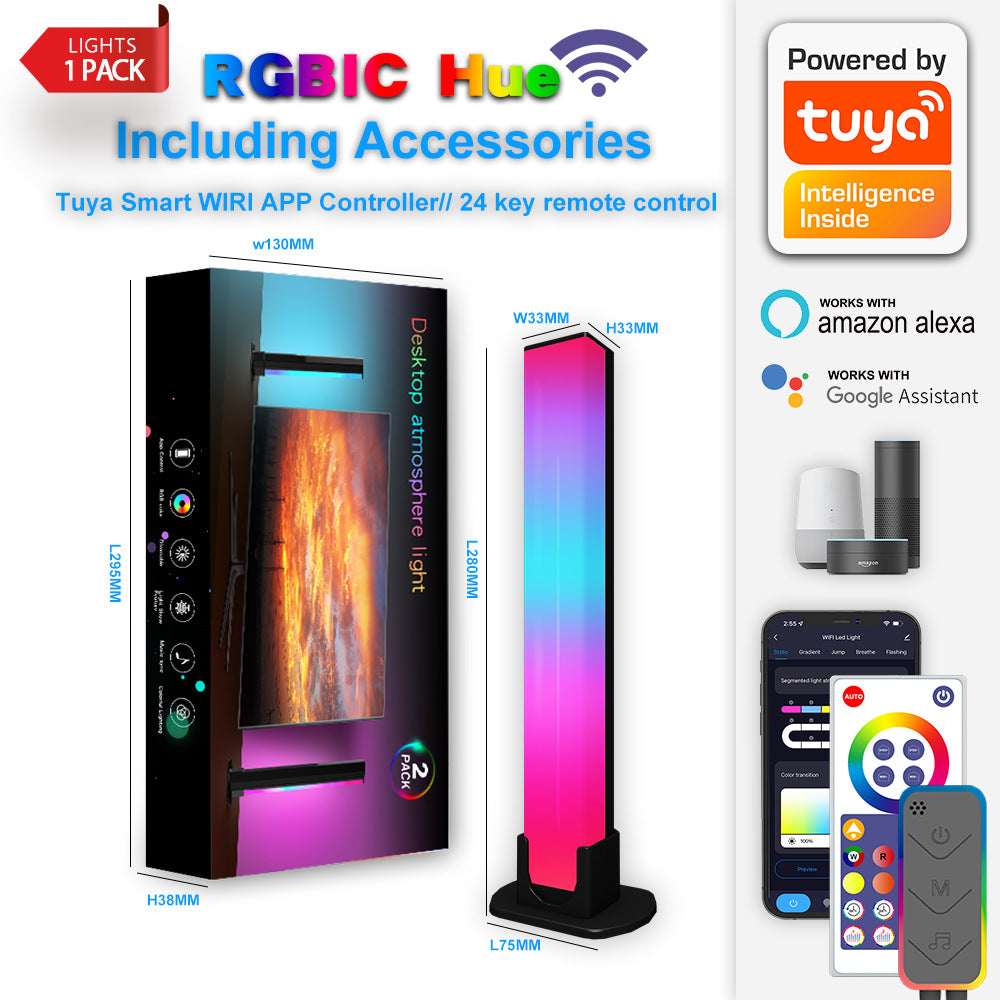 Barra de luz RGB con controlador y altavoz