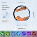 Lampara con diseño de Arena Móvil y LED RGB