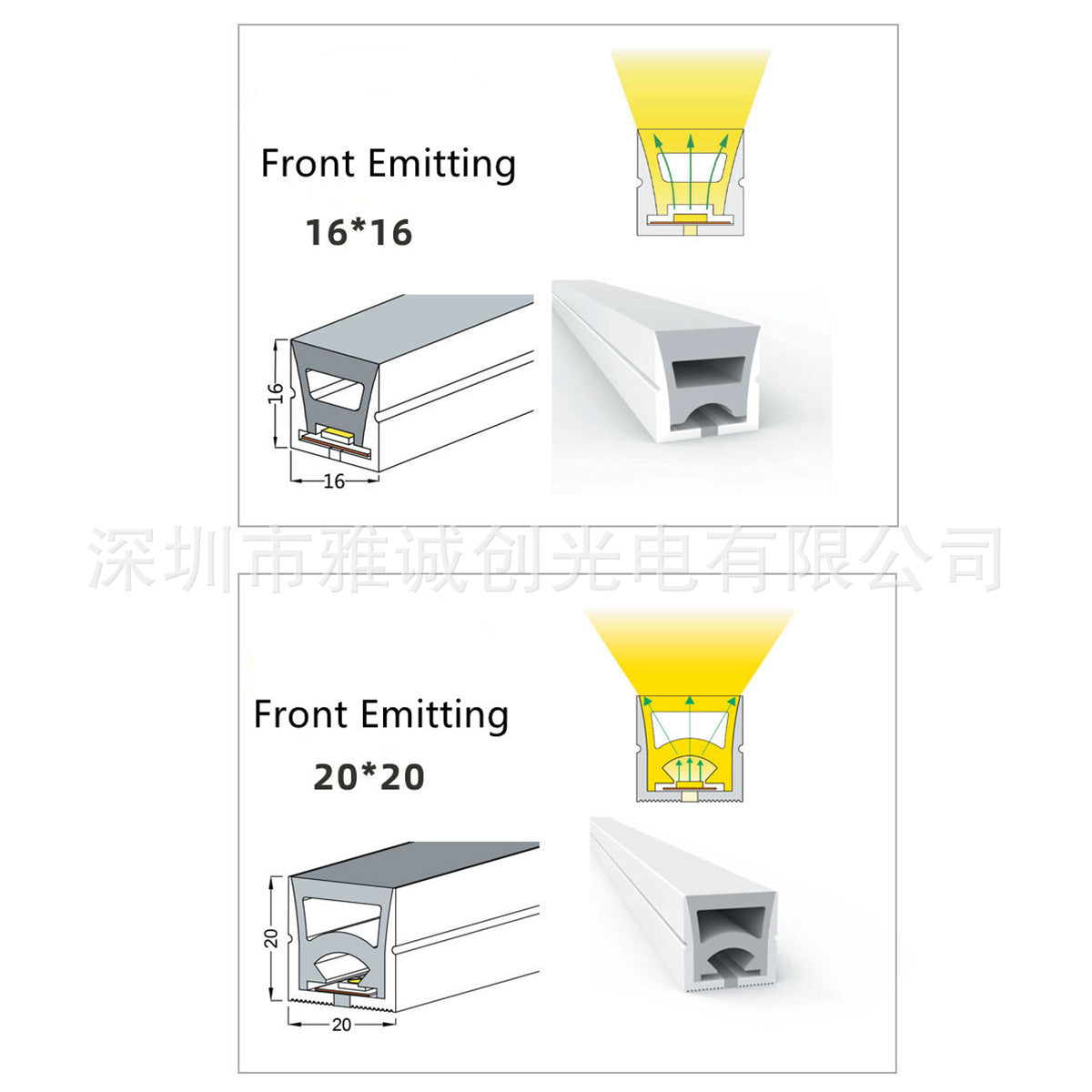 Tira de Neón LED RGB para Iluminación Exterior